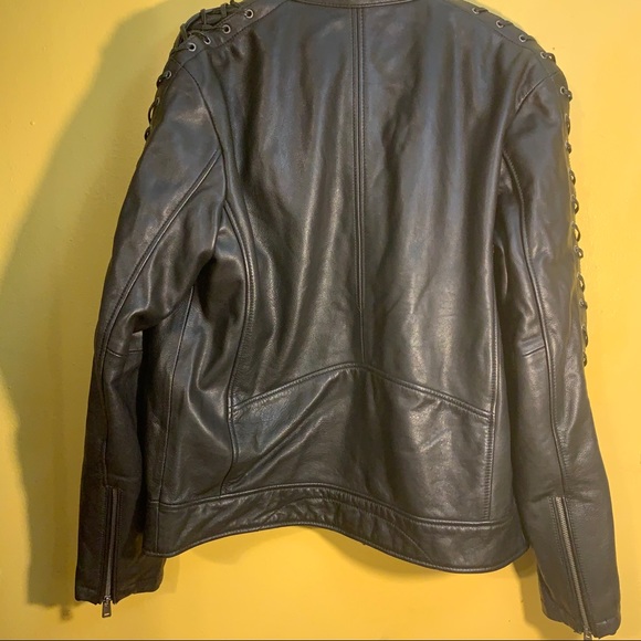 Wilsons Vintage USA Black Genuine Leather Jacket